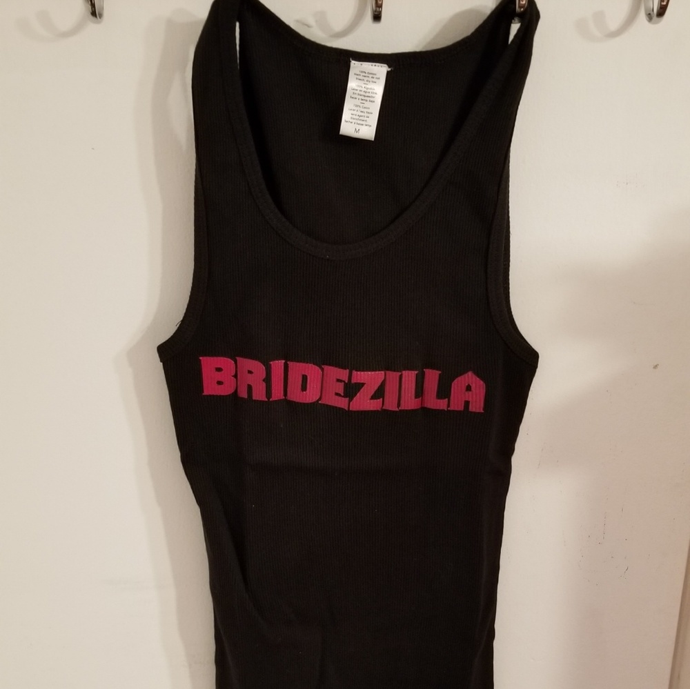 Bridezilla Screen Printed  Black Tank - Picture 2 of 2